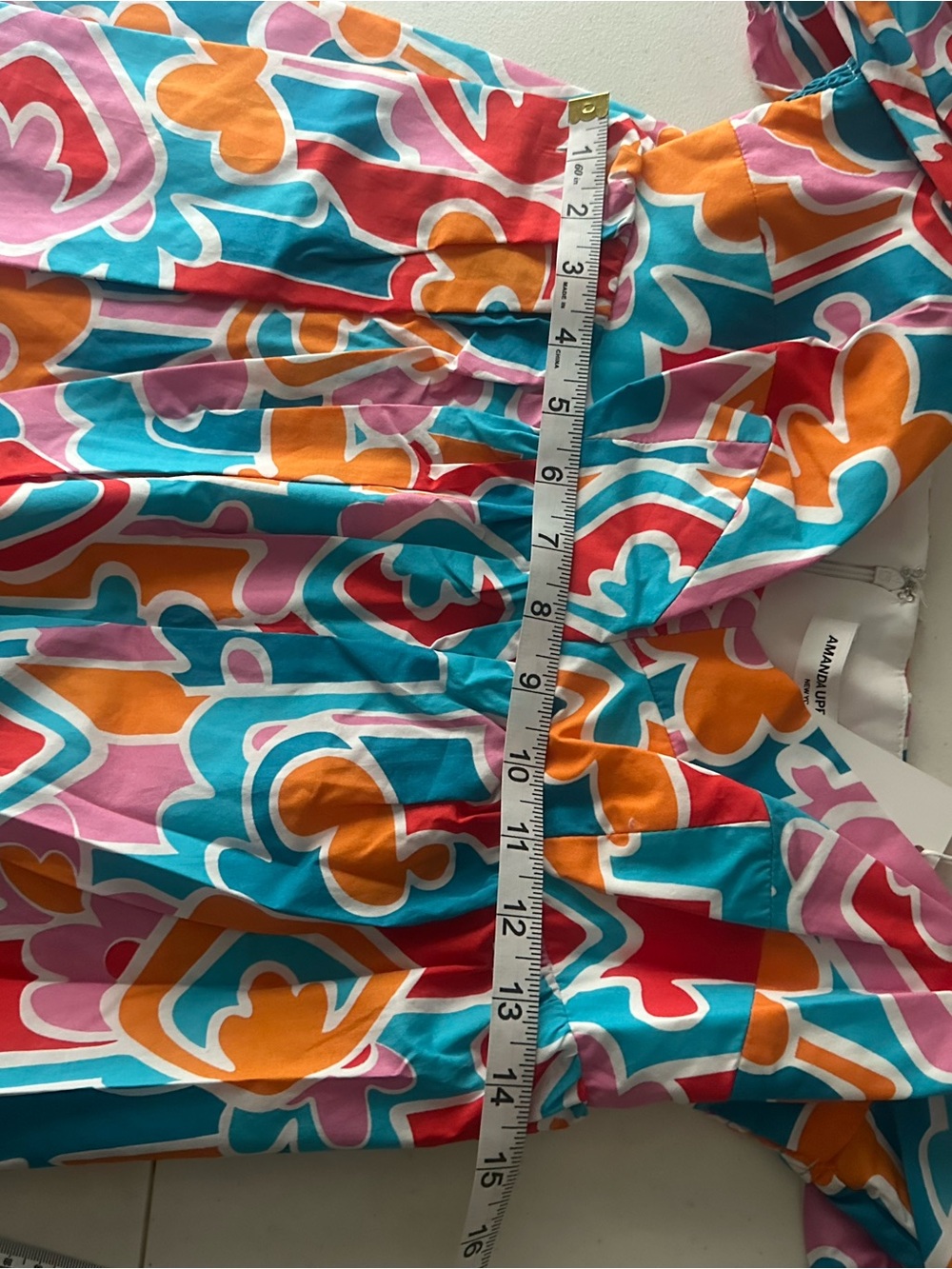 Amanda Uprichard Sicily Mini Dress in Miami Colorway NWT M - Picture 7 of 14